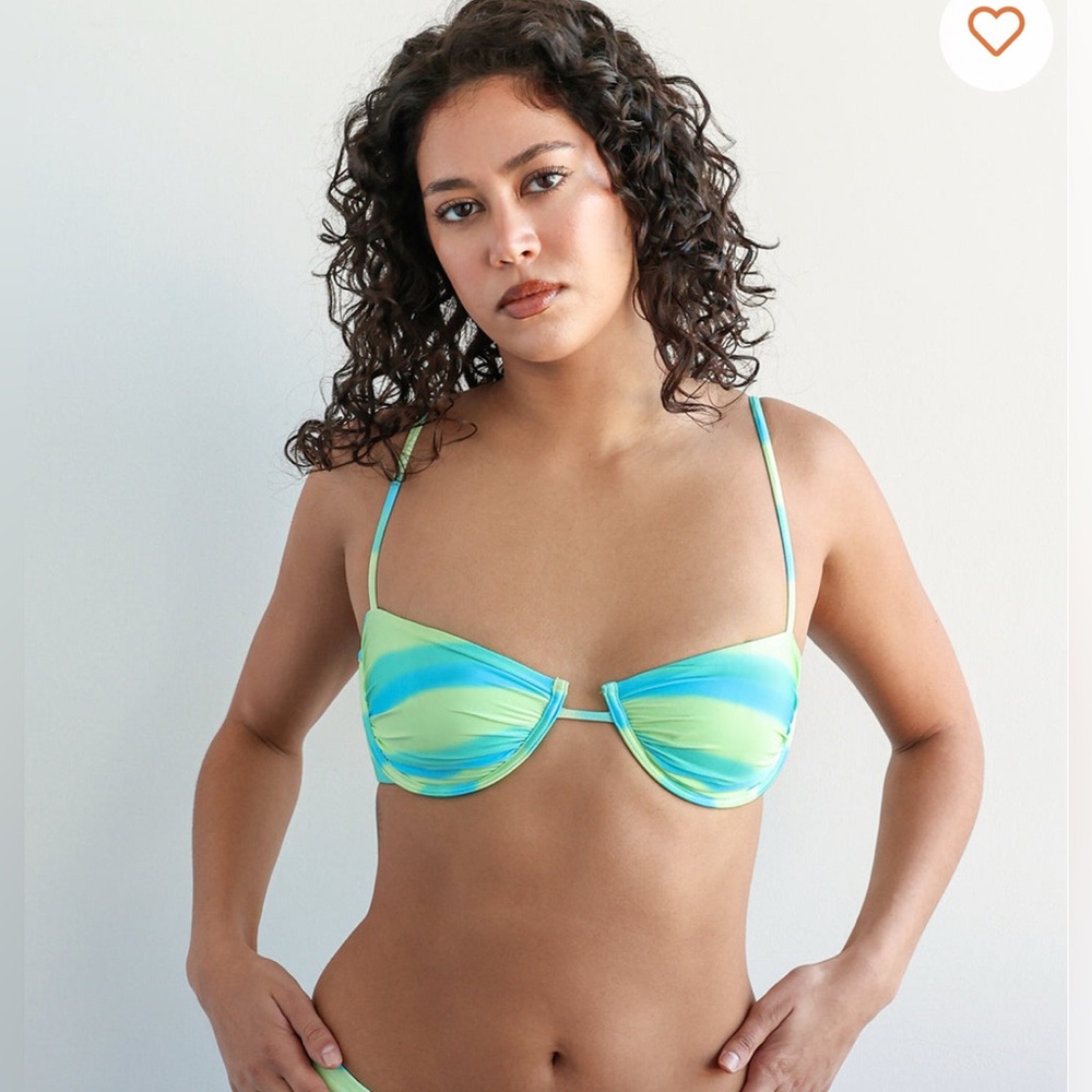 Dippin Daisys Blue Haven Bikini - Starlight Underwire Top + Mori Cheeky Bottom - Picture 5 of 11